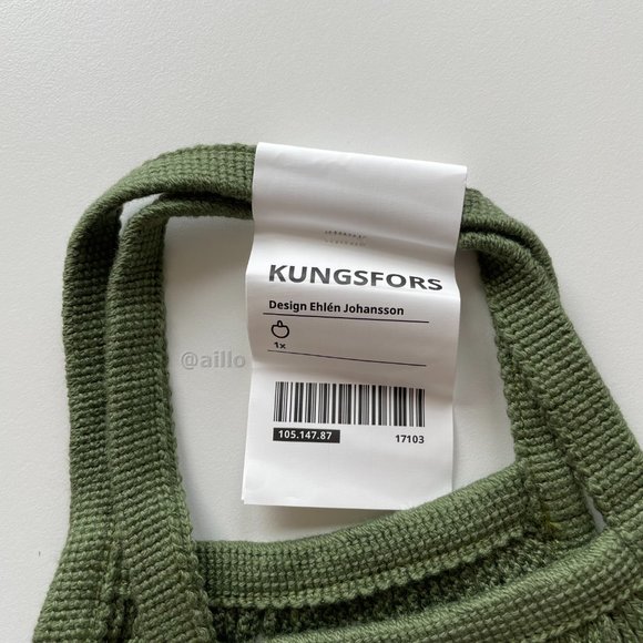 IKEA KUNGSFORS Mesh bag, green - Picture 7 of 15